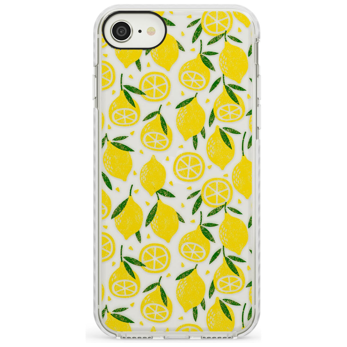 Bright Lemon Fruity Pattern iPhone Case  Impact Case Phone Case - Case Warehouse