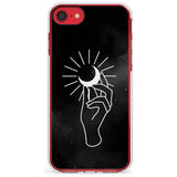 Hand Holding Moon Slim TPU Phone Case for iPhone SE 8 7 Plus