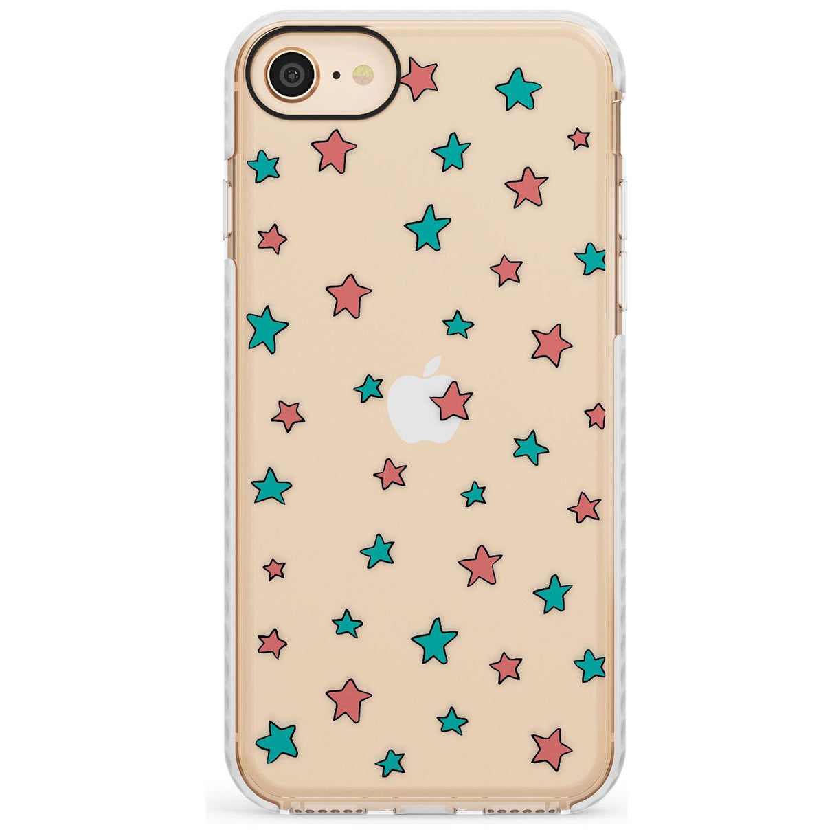 Heartstopper Stars Pattern Impact Phone Case for iPhone SE 8 7 Plus