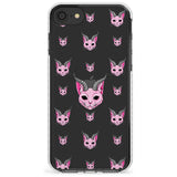 Demon Cat Pattern Impact Phone Case for iPhone SE 8 7 Plus