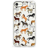 Horse Pattern Impact Phone Case for iPhone SE 8 7 Plus