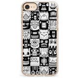 Checkerboard Heads Impact Phone Case for iPhone SE 8 7 Plus