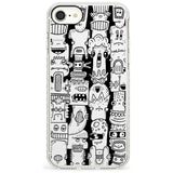 Monochrome Heads Impact Phone Case for iPhone SE 8 7 Plus