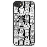 Monochrome Heads Impact Phone Case for iPhone SE 8 7 Plus