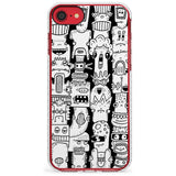 Monochrome Heads Impact Phone Case for iPhone SE 8 7 Plus