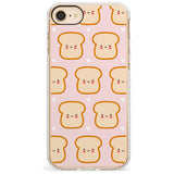 Bread Faces Kawaii Pattern Impact Phone Case for iPhone SE 8 7 Plus