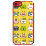 Mythical Cats Kawaii Pattern Impact Phone Case for iPhone SE 8 7 Plus