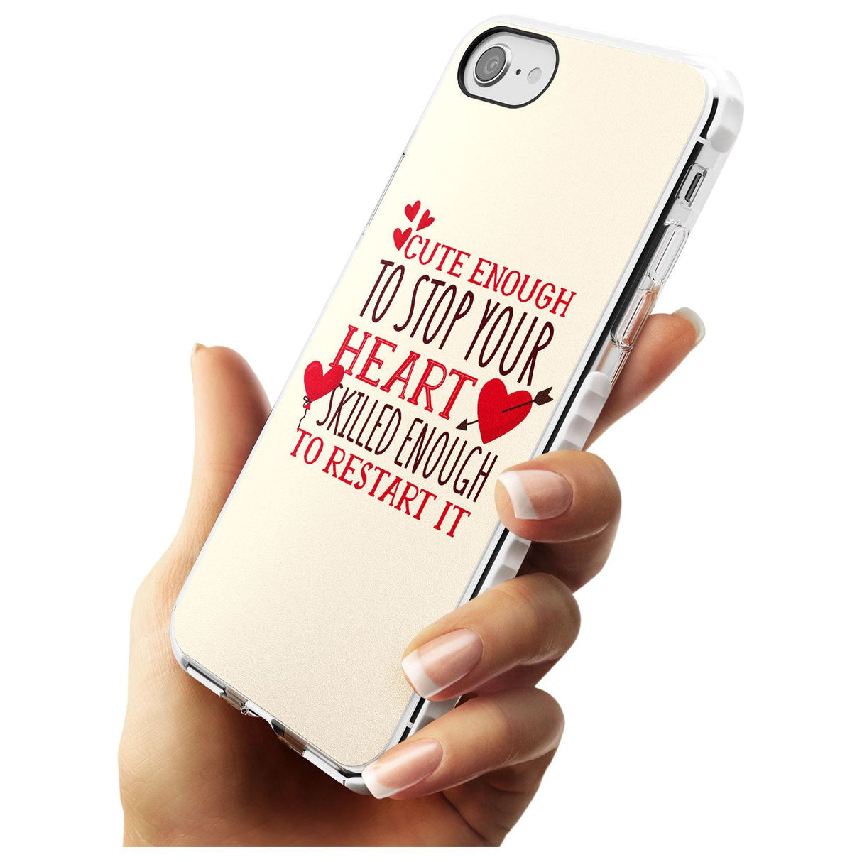 Medical Design Cute Enough to Stop Your Heart Impact Phone Case for iPhone SE 8 7 Plus