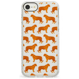 Tigers on Clear Pattern Impact Phone Case for iPhone SE 8 7 Plus