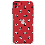 Tiny Panda Pattern Slim TPU Phone Case for iPhone SE 8 7 Plus