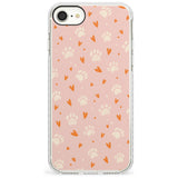 Paws & Hearts Pattern Slim TPU Phone Case for iPhone SE 8 7 Plus