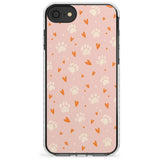 Paws & Hearts Pattern Slim TPU Phone Case for iPhone SE 8 7 Plus