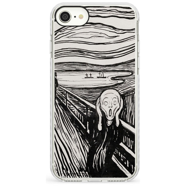 The Scream Impact Phone Case for iPhone SE 8 7 Plus