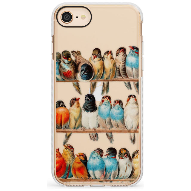 A Perch of Birds Impact Phone Case for iPhone SE 8 7 Plus
