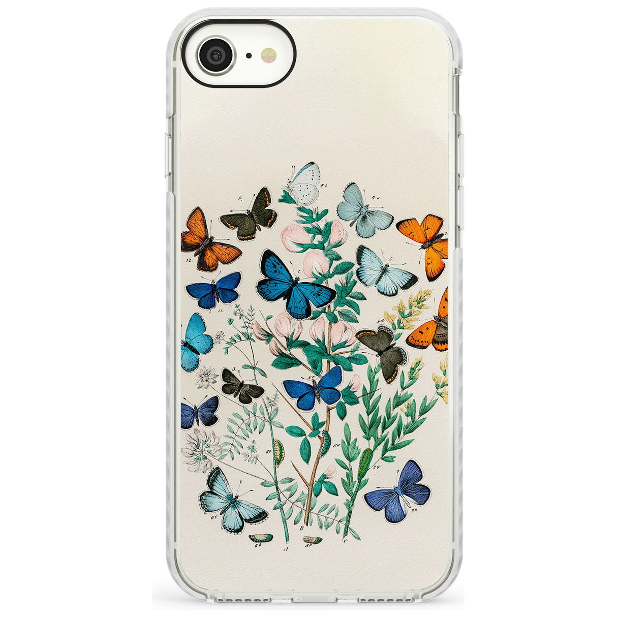 European Butterflies Impact Phone Case for iPhone SE 8 7 Plus