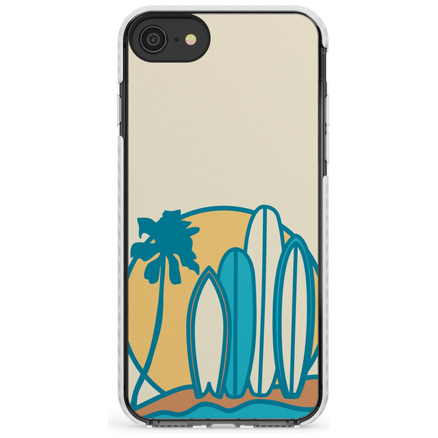 Beach Bound Slim TPU Phone Case for iPhone SE 8 7 Plus