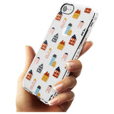 Cute Scandinavian Buildings Impact Phone Case for iPhone SE 8 7 Plus