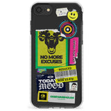 No More Excuses Sticker Mix Slim TPU Phone Case for iPhone SE 8 7 Plus