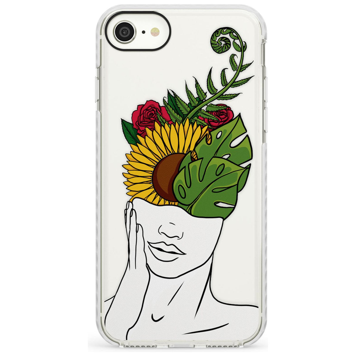 LET THE MIND FLOURISH Slim TPU Phone Case for iPhone SE 8 7 Plus