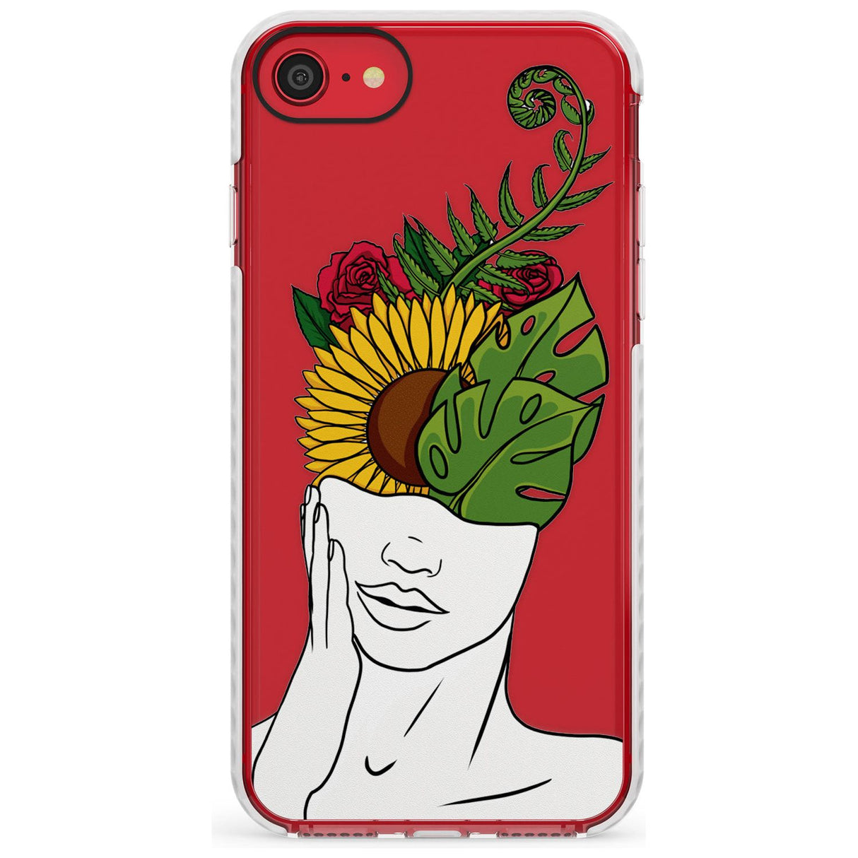 LET THE MIND FLOURISH Slim TPU Phone Case for iPhone SE 8 7 Plus