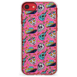 Pink Day of The Dead Pattern Impact Phone Case for iPhone SE 8 7 Plus