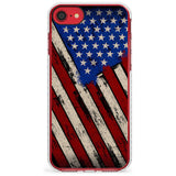 Distressed US Flag Impact Phone Case for iPhone SE 8 7 Plus