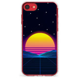 Retro Sunset Vaporwave Impact Phone Case for iPhone SE 8 7 Plus