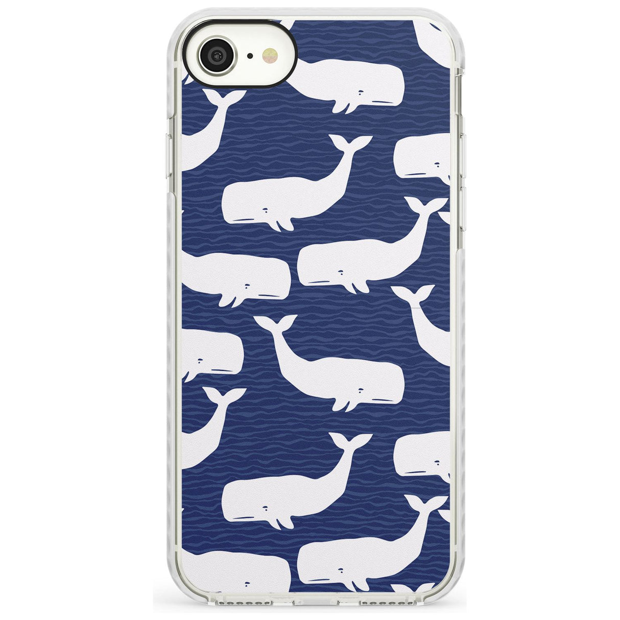 Cute Whales  Slim TPU Phone Case for iPhone SE 8 7 Plus