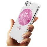 Aquarius Zodiac Transparent Design - Pink Impact Phone Case for iPhone SE 8 7 Plus