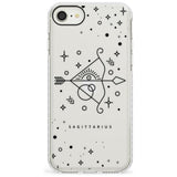 Sagittarius Emblem - Transparent Design Impact Phone Case for iPhone SE 8 7 Plus