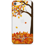 Personalised Autumn Leaves Slim TPU Phone Case for iPhone SE 8 7 Plus