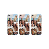 Personalised Heart Photo Grid Phone Case for iPhone SE