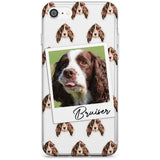 Springer Spaniel - Custom Dog Photo Black Impact Phone Case for iPhone SE 8 7 Plus