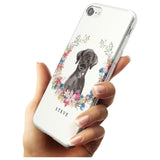 Black Lab Watercolour Dog Portrait Slim TPU Phone Case for iPhone SE 8 7 Plus