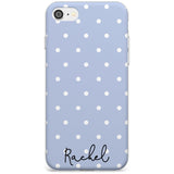 Simple Light Blue Dots iPhone Case  Slim Case Custom Phone Case - Case Warehouse