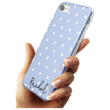 Simple Light Blue Dots iPhone Case   Custom Phone Case - Case Warehouse