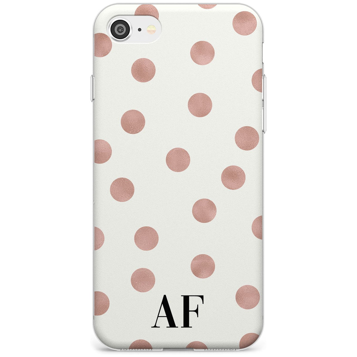 Initials & Dots iPhone Case  Slim Case Custom Phone Case - Case Warehouse