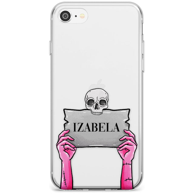 Personalised Grave Plaque Slim TPU Phone Case for iPhone SE 8 7 Plus