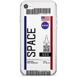 Personalised NASA Boarding Pass (Light) Slim TPU Phone Case for iPhone SE 8 7 Plus