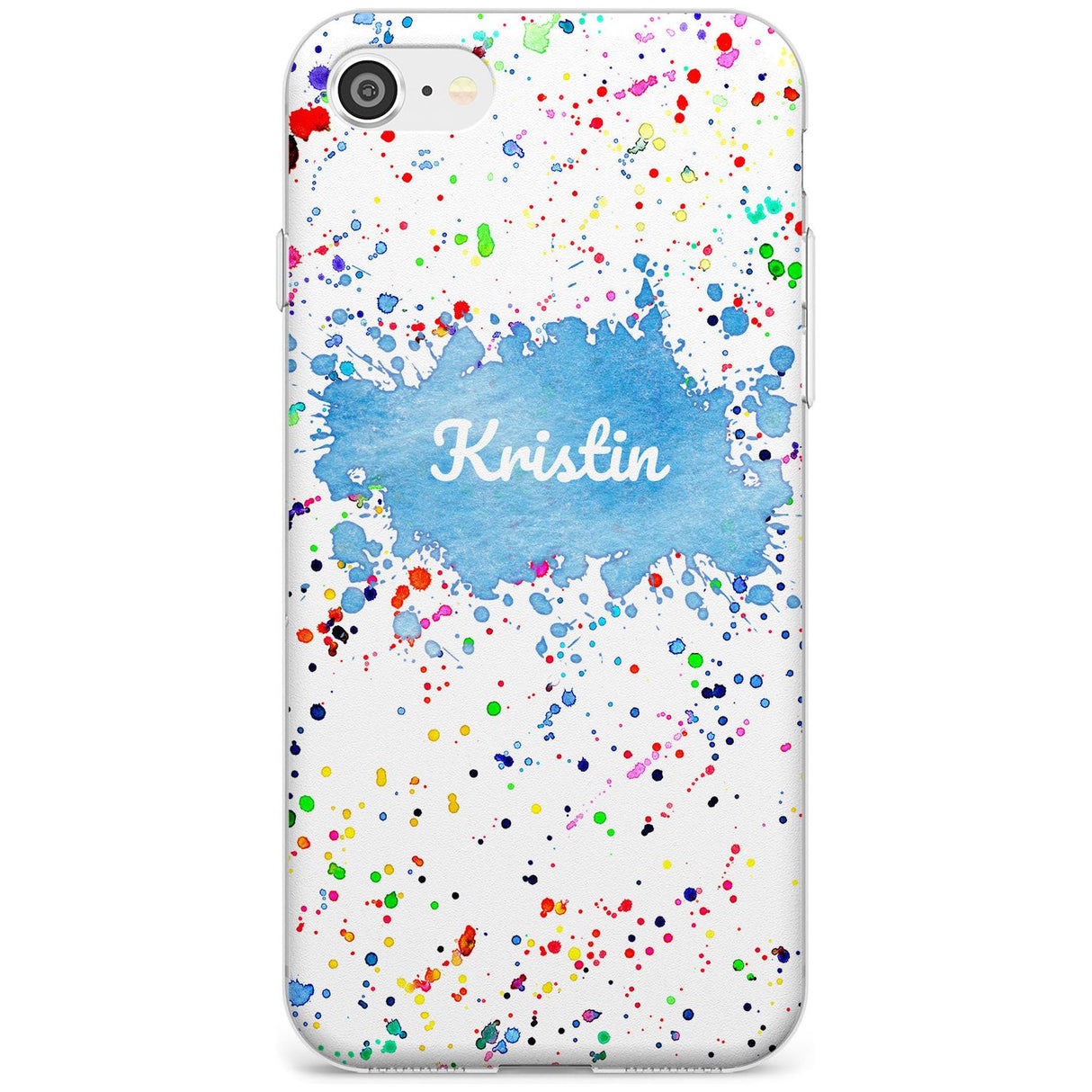 Rainbow Paint Splatter iPhone Case  Slim Case Custom Phone Case - Case Warehouse