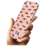 Safari Tiger Pattern on Pink iPhone Case   Custom Phone Case - Case Warehouse