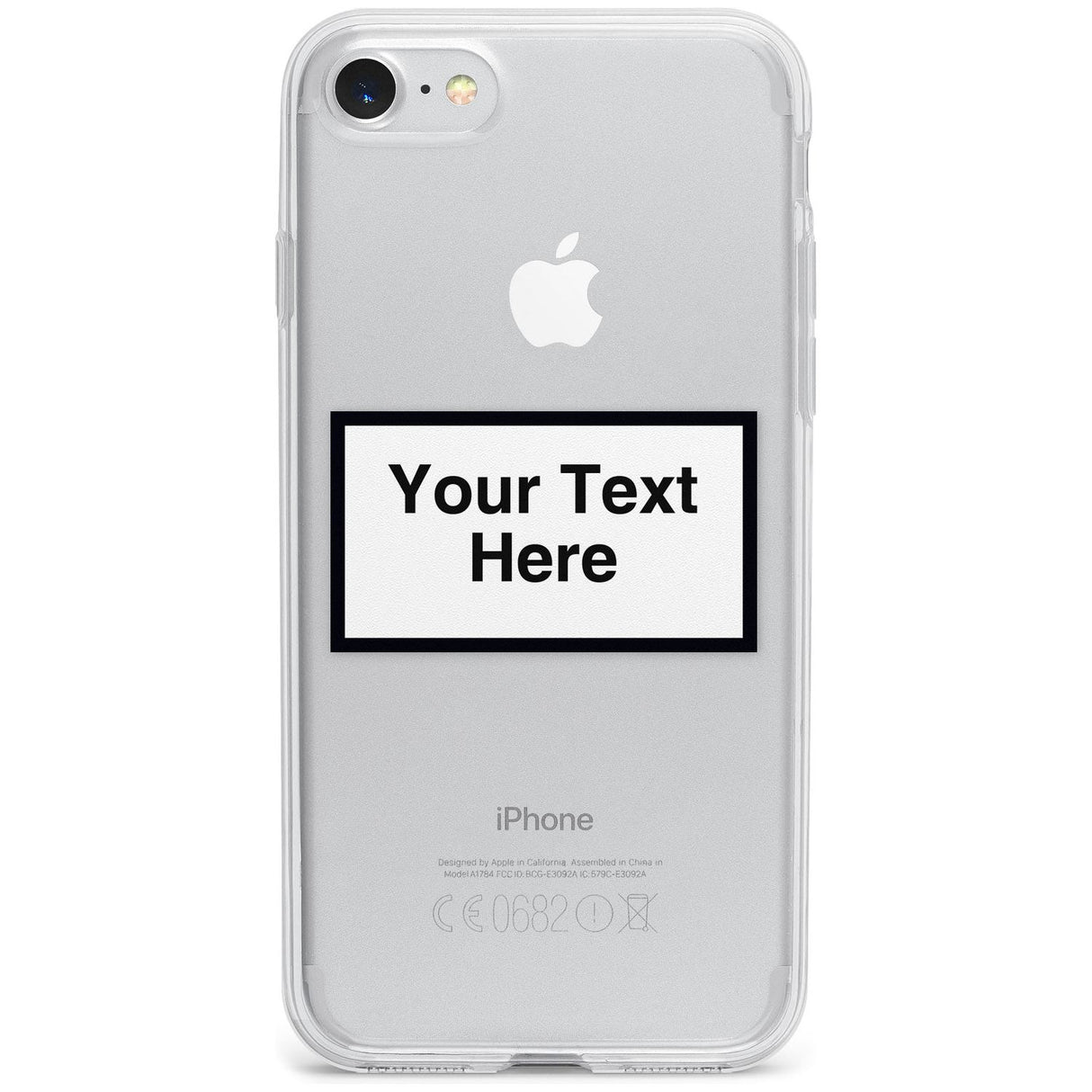 Personalised Create your own Warning Label Phone Case for iPhone SE