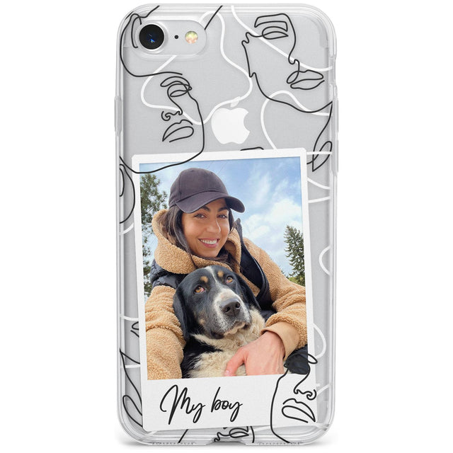 Personalised Snake Instant Photo Phone Case for iPhone SE