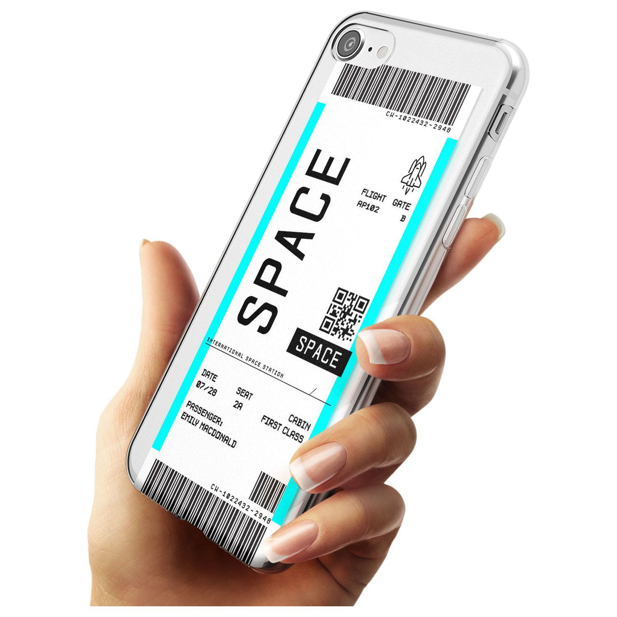 Space Custom Space Travel Ticket iPhone Case   Custom Phone Case - Case Warehouse