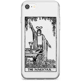 The Magician Tarot Card - Transparent Black Impact Phone Case for iPhone SE 8 7 Plus