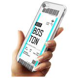 Boston Boarding Pass iPhone Case   Custom Phone Case - Case Warehouse