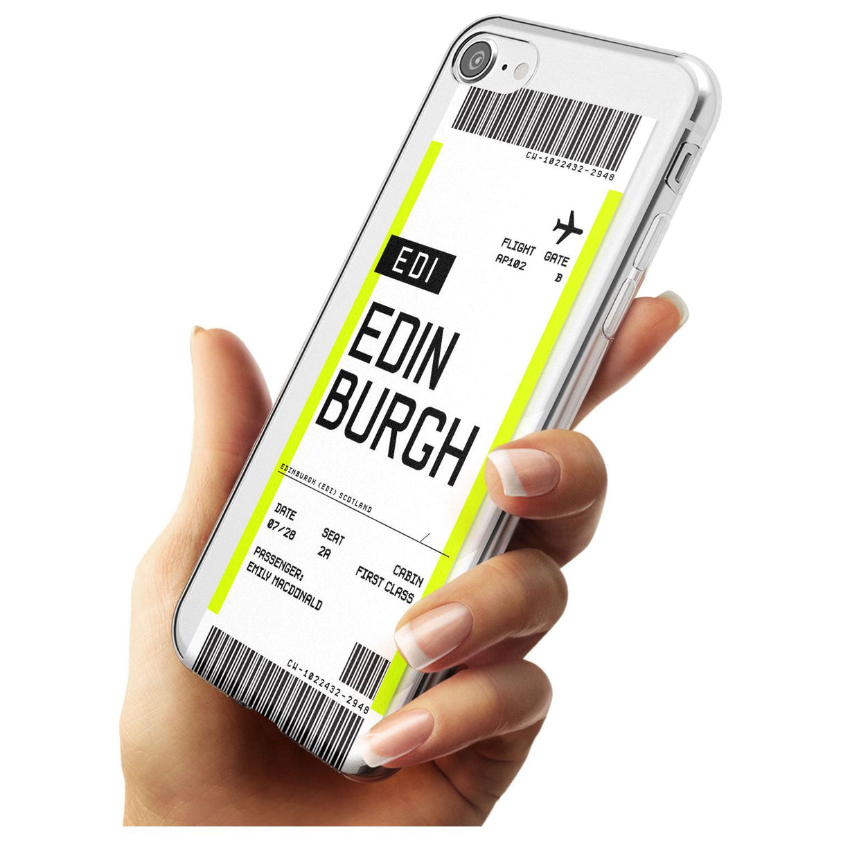 Edinburgh Boarding Pass   Custom Phone Case - Case Warehouse