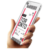 Toronto Boarding Pass iPhone Case   Custom Phone Case - Case Warehouse