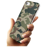 Green and Brown Camo Slim TPU Phone Case for iPhone SE 8 7 Plus