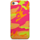 Neon Camo Slim TPU Phone Case for iPhone SE 8 7 Plus